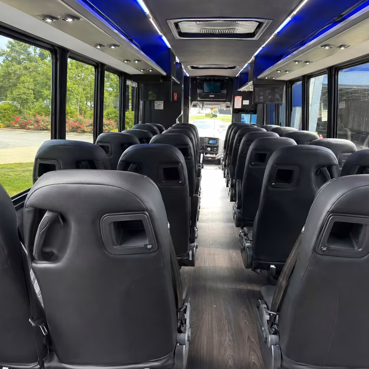 28 passenger minibus interior