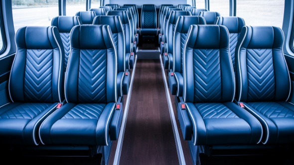 fort myers 18 passenger minibus inside