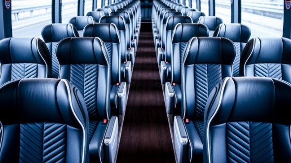 fort myers 50 passenger charter bus inside