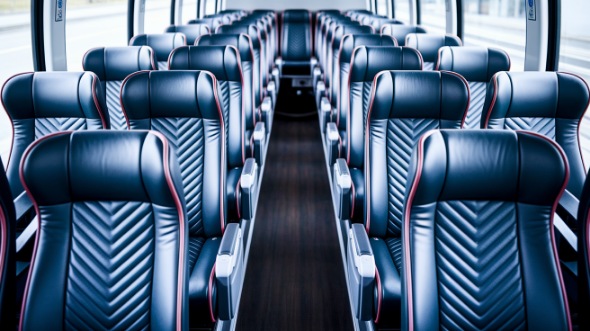 fort myers 54 passenger charter bus inside