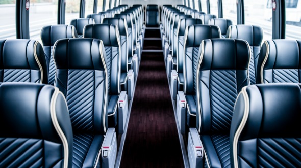 fort myers 55 passenger charter bus inside