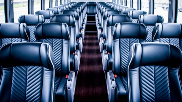 fort myers 56 passenger charter bus inside